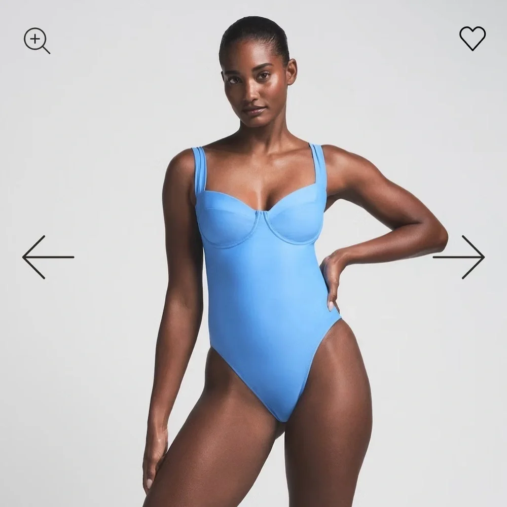 NWT Skims Signature Swim Underwire One Piece Size XL Tide